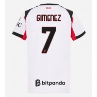 AC Milan Santiago Gimenez #7 Vonkajší Ženy futbalový dres 2025-26 Krátky Rukáv
